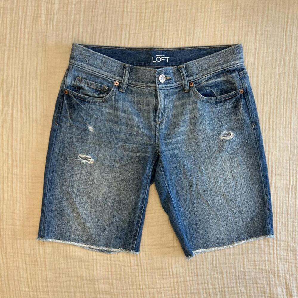 Ann Taylor LOFT distressed denim